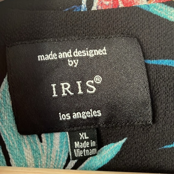 5 for $25! Iris Tropical Draped Front Crepe Cropped Blazer Size XL - Picture 5 of 8